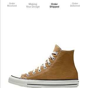 brown high top converse